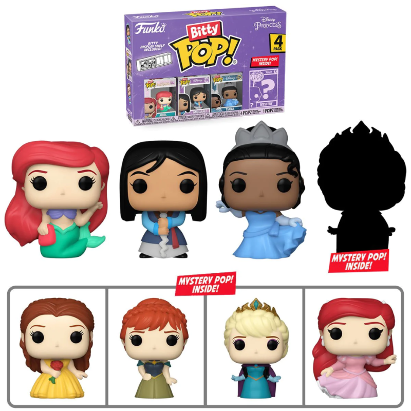 Bitty Pop Disney Princess Ariel 4 Pk