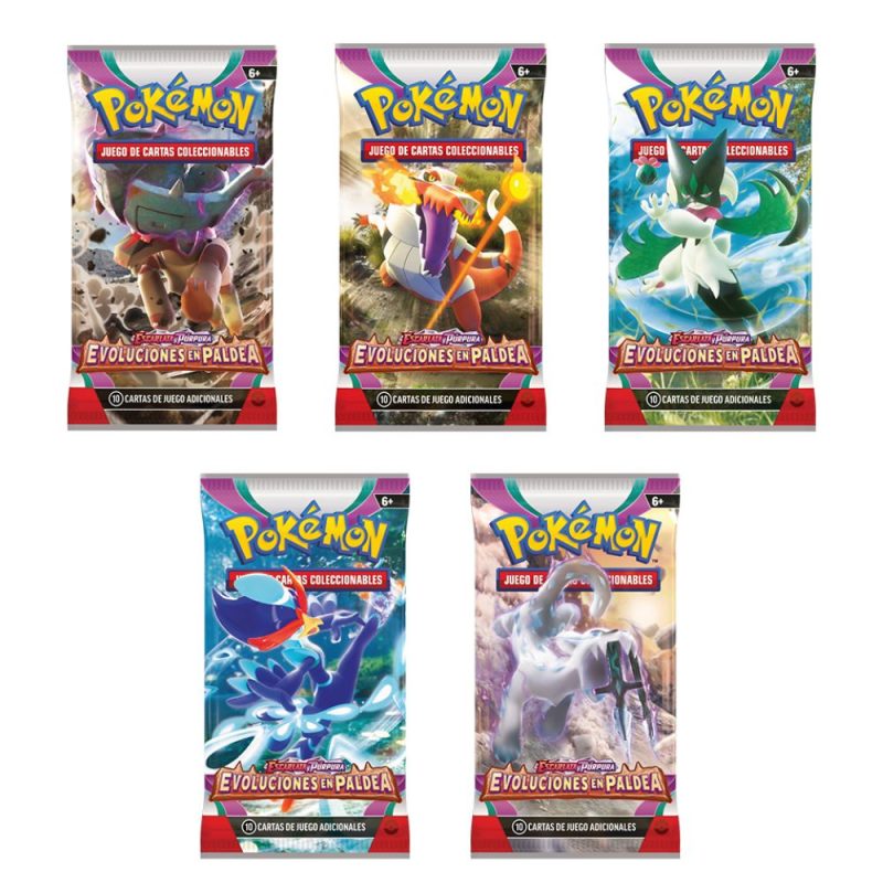 1 Sobre de Cartas Pokemon Evoluciones en Paldea