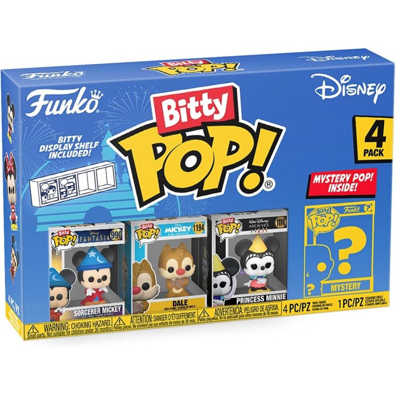 Bitty Pop Disney Sorcerer Mickey 4 pk