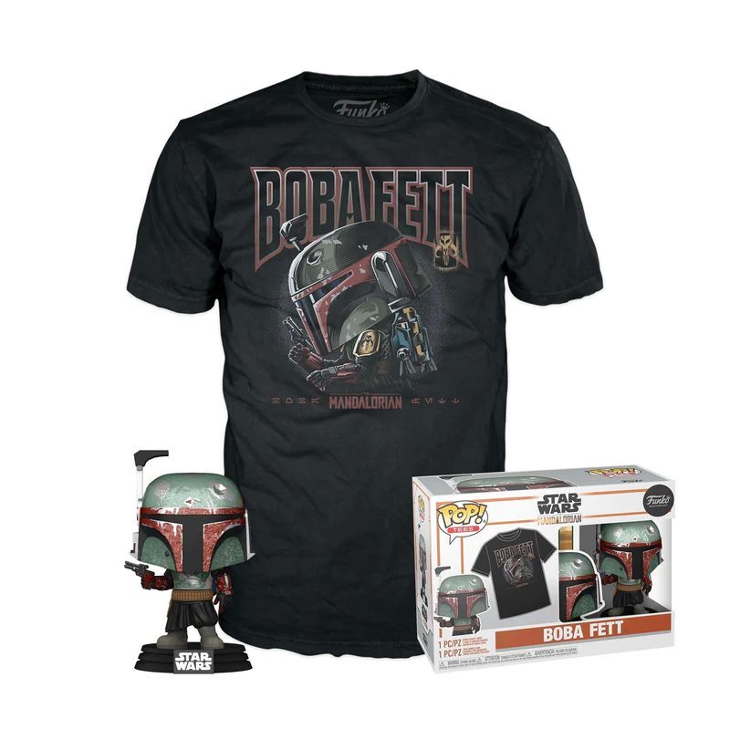 Box Boba Fett Funko Pop y Polo Talla Small
