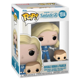 Funko Pop Mujer Invisible con Franklin Fantastic Four First Steps