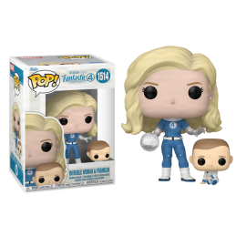 Funko Pop Mujer Invisible con Franklin Fantastic Four First Steps