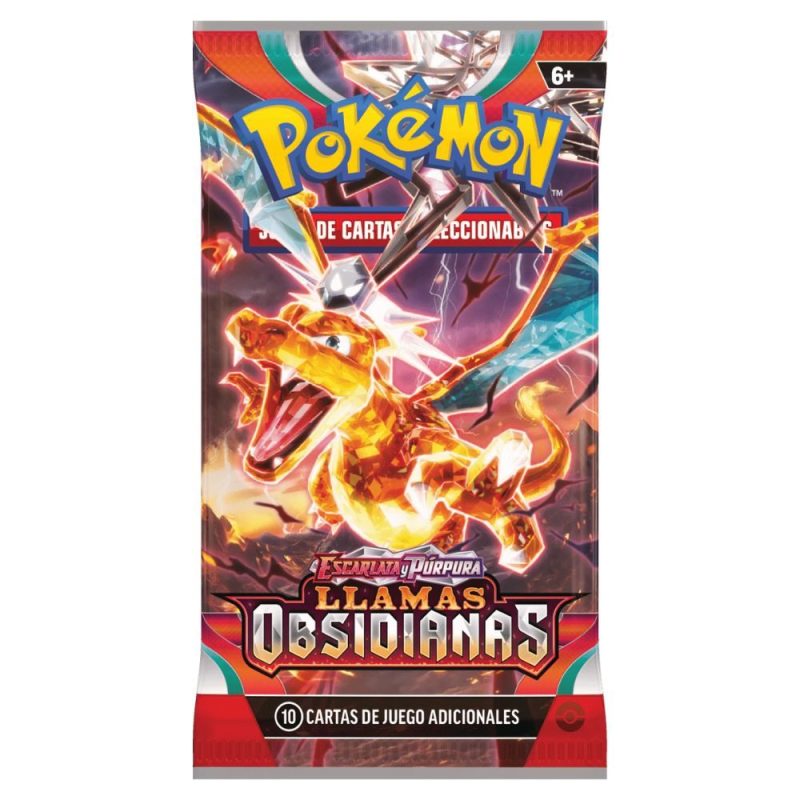 1 Sobre De 10 Cartas Llamas Obsidianas Pokemon TCG Español