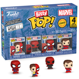 Bitty Pop Marvel Peter Parker/Spiderman 4PK