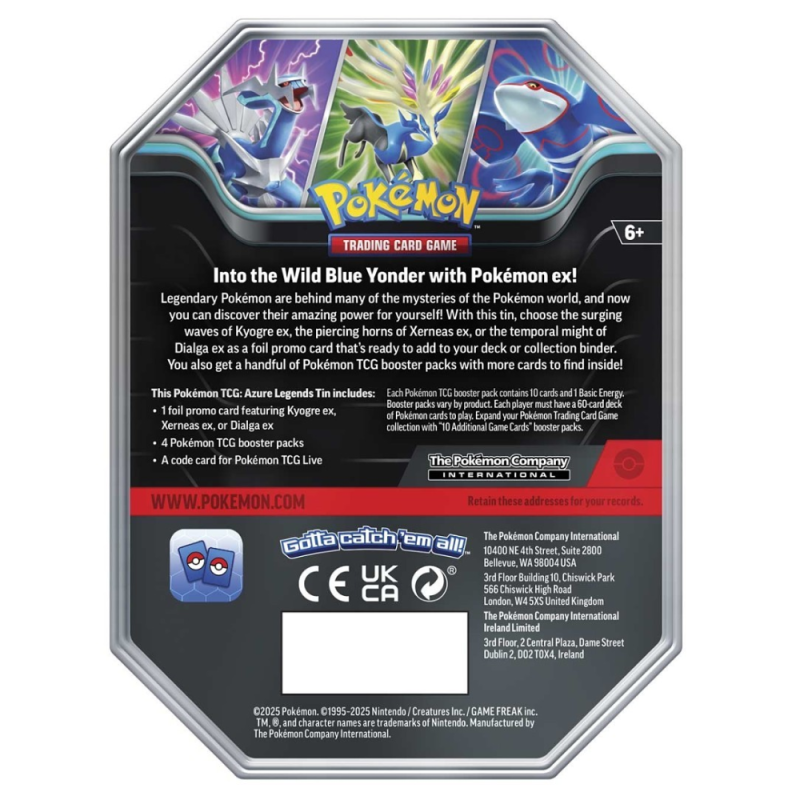 Pokemon TCG Azure Legends Tin (Xerneas Ex) Español