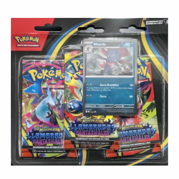 Pokemon TCG Llamaradas Fantasmales Weavile 3Pk Blister Español