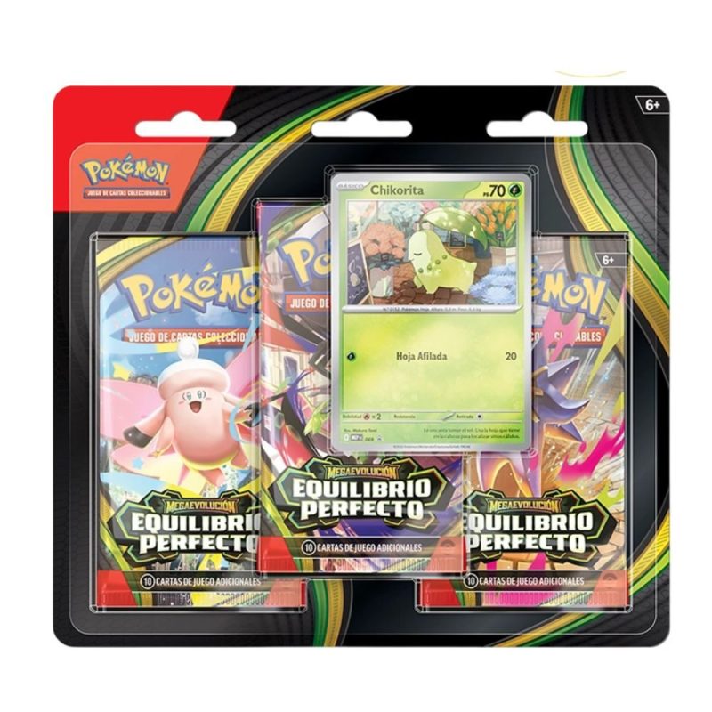 Pokemon TCG Blister 3 Pack Equilibrio Perfecto en Español
