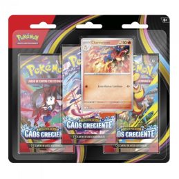 Pokemon TCG Blister 3 Pack Caos Creciente en Español