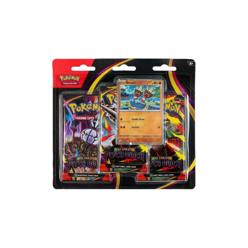 Pokemon TCG Blister 3 Pack Pitch Black en Ingles