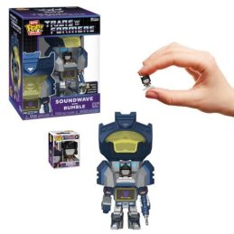 Bitty Pop Bitty Bot Soundwave With Rumble - Transformers