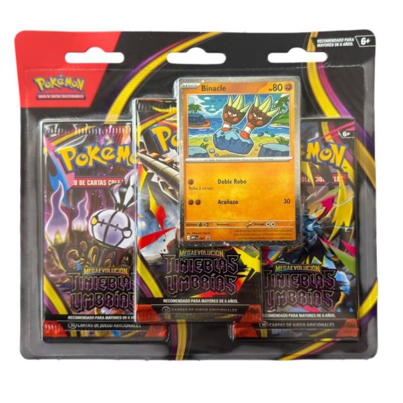Pokemon TCG  Blister 3 Pack Tinieblas Umbrías ( Pitch Black en Español)