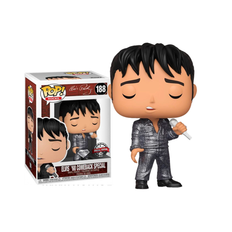 Funko Pop Elvis Presley 68 Comeback Special (Diamond)